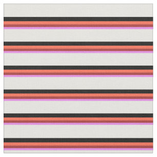 Violet, Brown, Red, Black, and White Colored Fabric