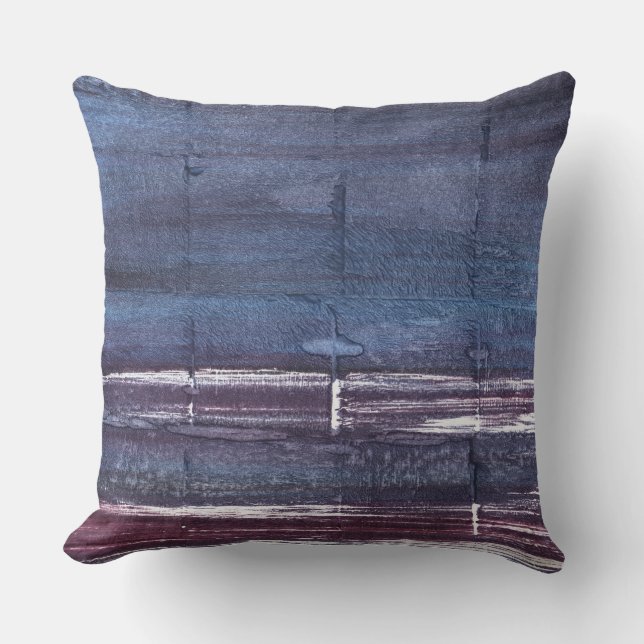Violet-burgundy art cushion (Front)