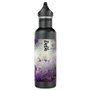Violet & Butterflies Water Bottle