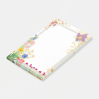 Violet Butterfly frame note pad