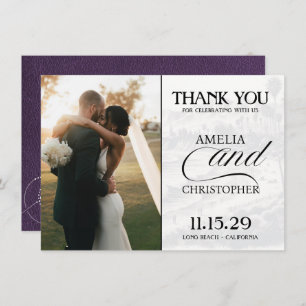 Violet California Passport Thank You Card
