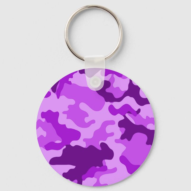 Violet Camo Keychain (Front)