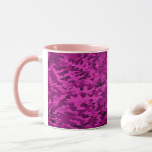 Violet Camouflage Pattern Mug