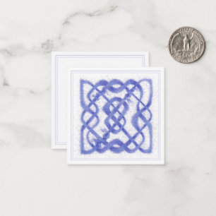 VIOLET CELTIC KNOT 2.5" Square Flat Card