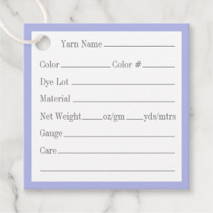 VIOLET CELTIC KNOT 2" Square Yarn Tags