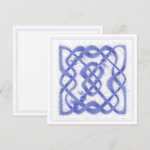VIOLET CELTIC KNOT 5.25" Square Flat Card