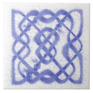 VIOLET CELTIC KNOT 6" Ceramic Tile