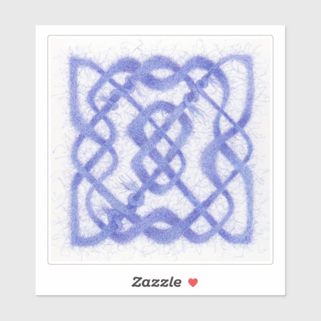 VIOLET CELTIC KNOT 6" Vinyl Sticker (Sheet)