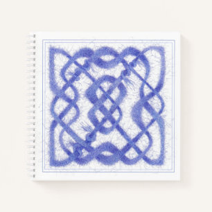 VIOLET CELTIC KNOT 8.5x8.5 Spiral Notebook