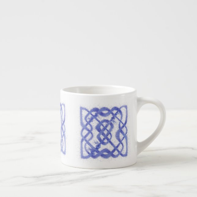 VIOLET CELTIC KNOT Espresso Cup  (Right)