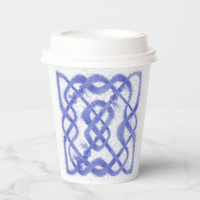 VIOLET CELTIC KNOT Paper Cups (Front)