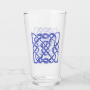 Violet Celtic Knot Pint Drinking Glass