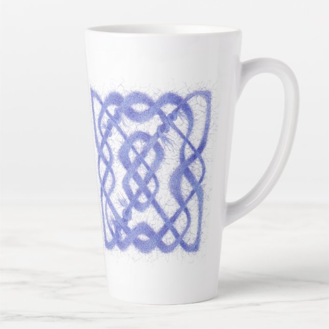 VIOLET CELTIC KNOT Tall Latte Mug (Right)