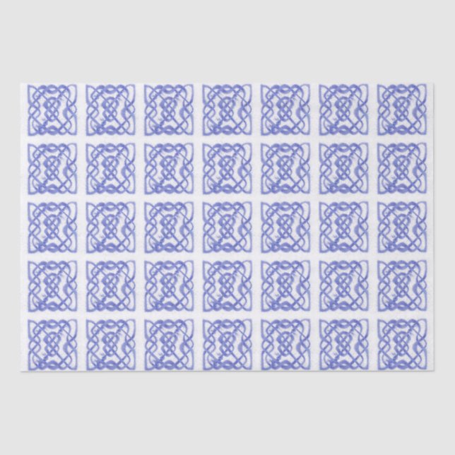 VIOLET CELTIC KNOT Tissue Paper (Front)