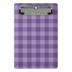 Violet chequered background mini clipboard