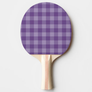 Violet chequered background ping pong paddle