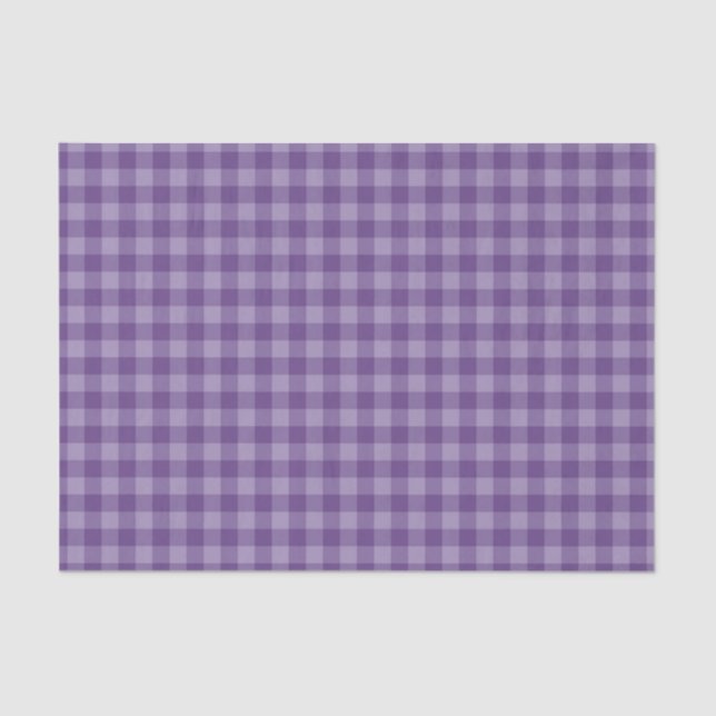 Violet chequered background tissue paper (Front)