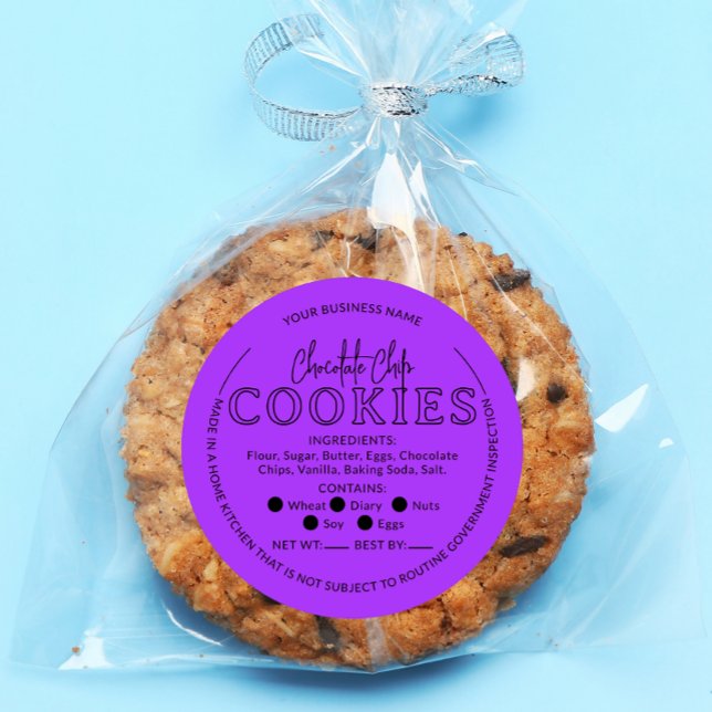 Violet Chocolate Chip Cookies Cottage Law Sticker (Creator Uploaded)