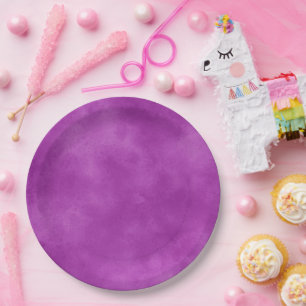 Violet cloud effect Paper Plate