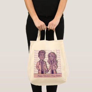 violet couple doctor Valentine's Day Tote Bag