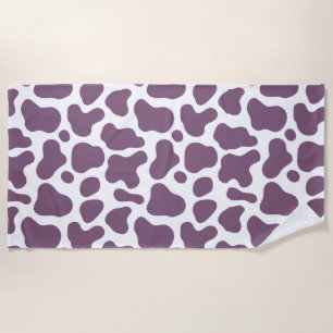 Violet Cow Beach Towel