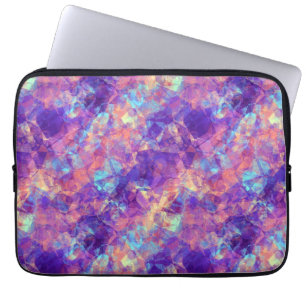Violet Crumpled Texture Laptop Sleeve
