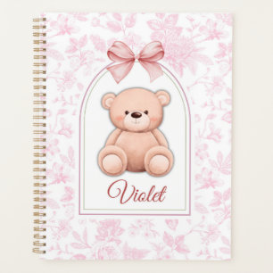 Violet Custom Pink Teddy Bear Nursery Design Planner