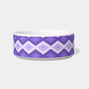 Violet diamond pattern bowl