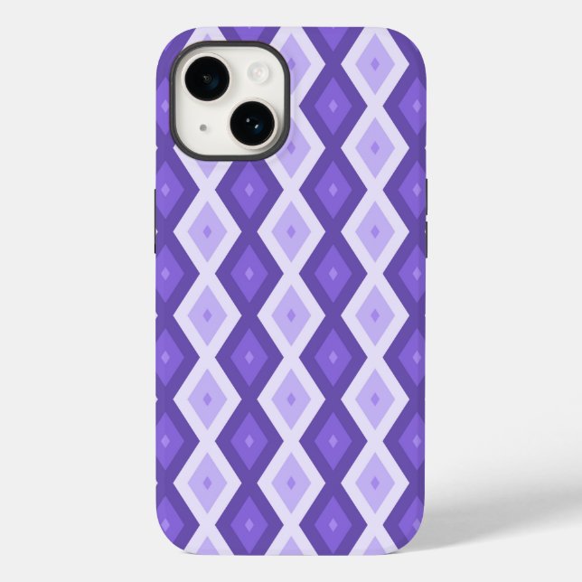 Violet diamond pattern  Case-Mate iPhone case (Back)