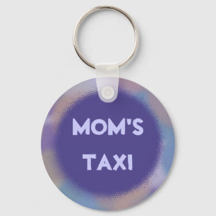 Violet Dots with Personalised Nameplate Key Ring