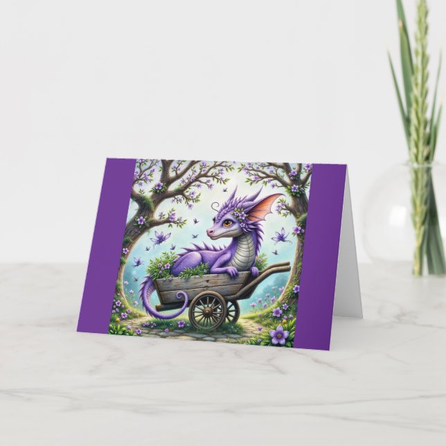 Violet Dragon Card (Front)