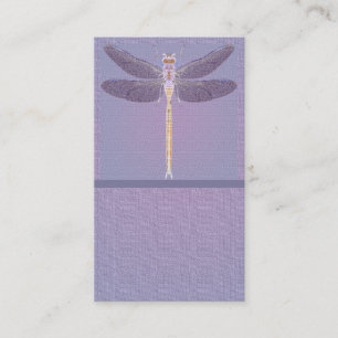 Violet Dragonfly Customisable Business Card