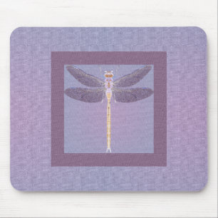Violet Dragonfly Mouse Pad