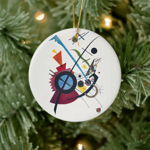Violet Elegance: Wassily Kandinsky's Litograph Ceramic Ornament