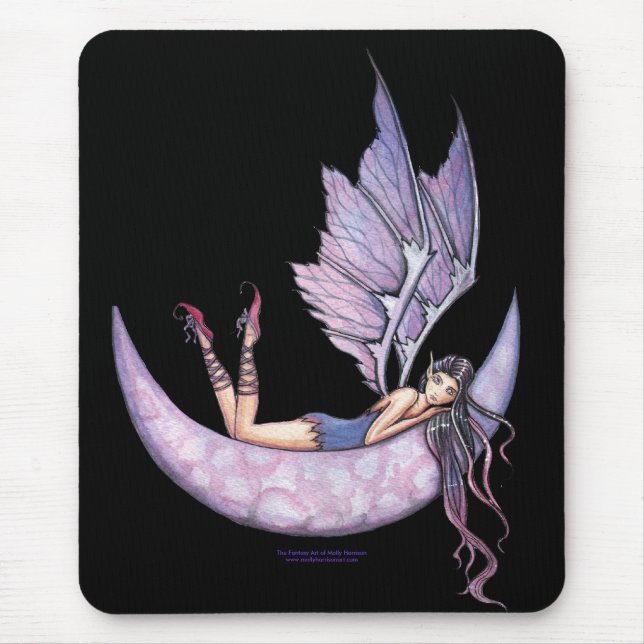 Violet Fairy Mousepad by Molly Harrison (Front)