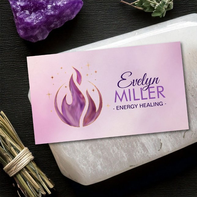 Violet flame business card (Creator Uploaded)