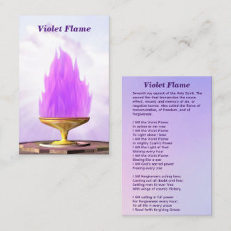Violet Flame Chalice Business Card