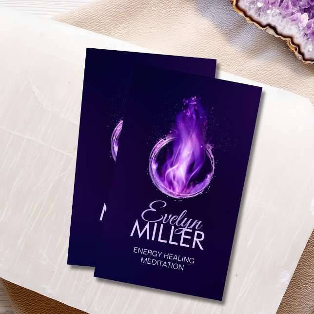 Violet flame - Purple Flame Business Card (Creator Uploaded)