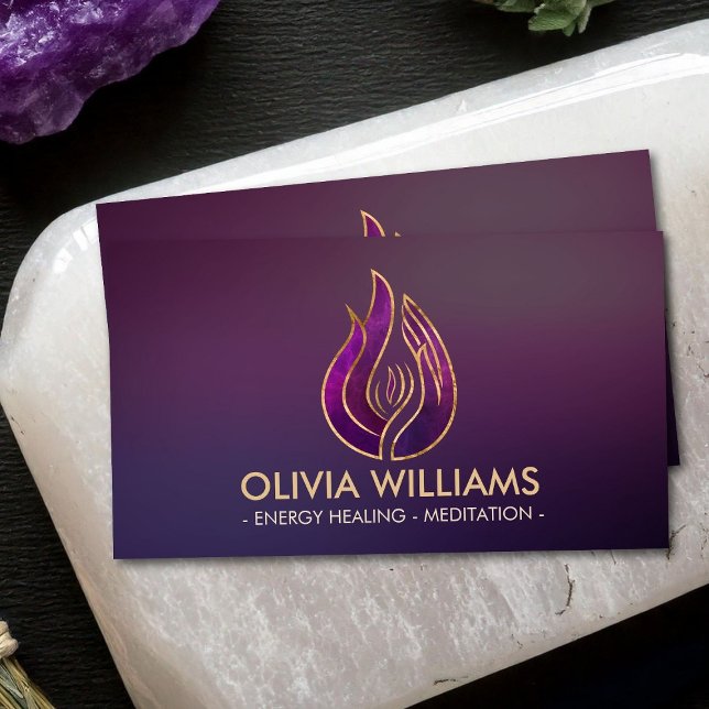 Violet flame - Purple Flame Business Card (Creator Uploaded)
