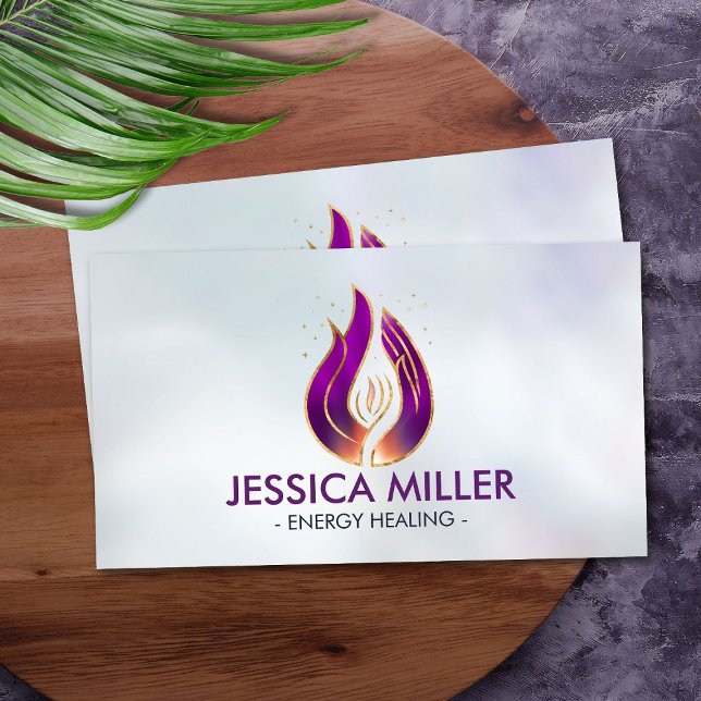 Violet flame - Purple Flame Business Card (Creator Uploaded)