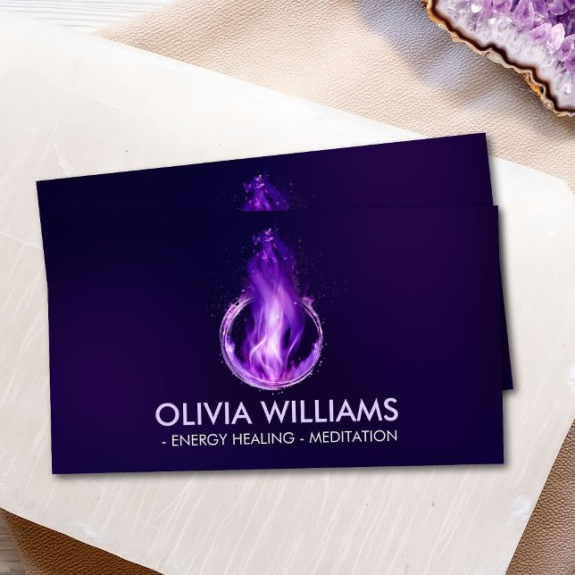 Violet flame - Purple Flame Business Card (Creator Uploaded)