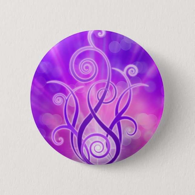 Violet Flame / Violet Fire 6 Cm Round Badge (Front)