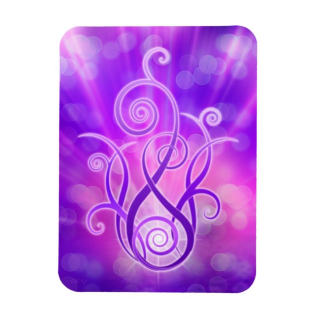 Violet Flame / Violet Fire Magnet (Vertical)