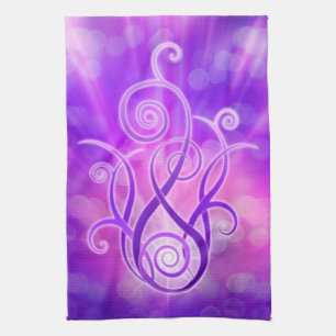 Violet Flame / Violet Fire Tea Towel