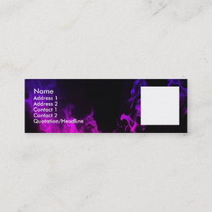 Violet Flames II Mini Business Card