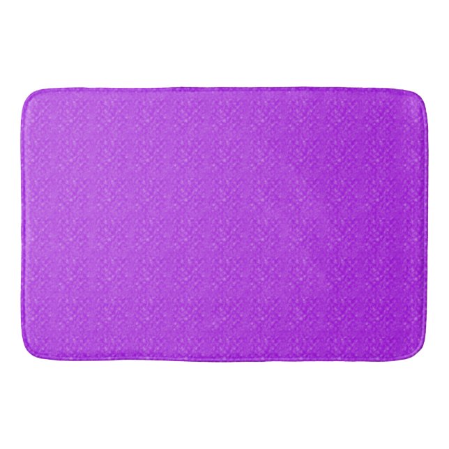 Violet Flannel Bath Mat (Front)