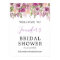 Violet Floral Bridal Shower Welcome Poster