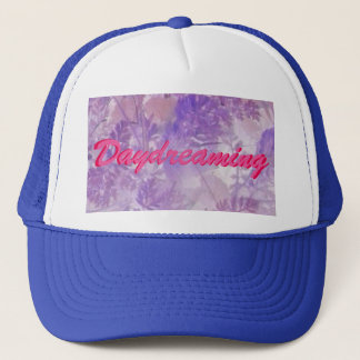 Violet Floral Daydreaming Trucker Hat