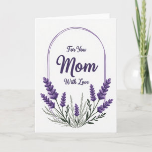 Violet Floral Mothers Love Card