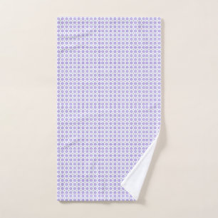 Violet Flower Classic Pattern Hand Towel